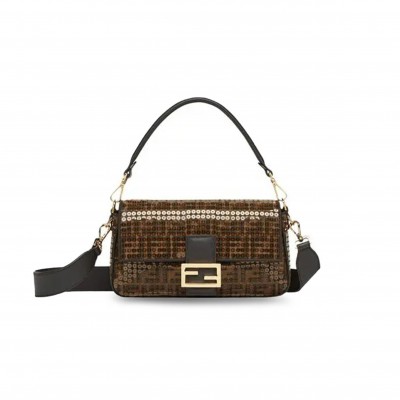 FENDI BAGUETTE SEQUIN BAG (28*15*6cm) 